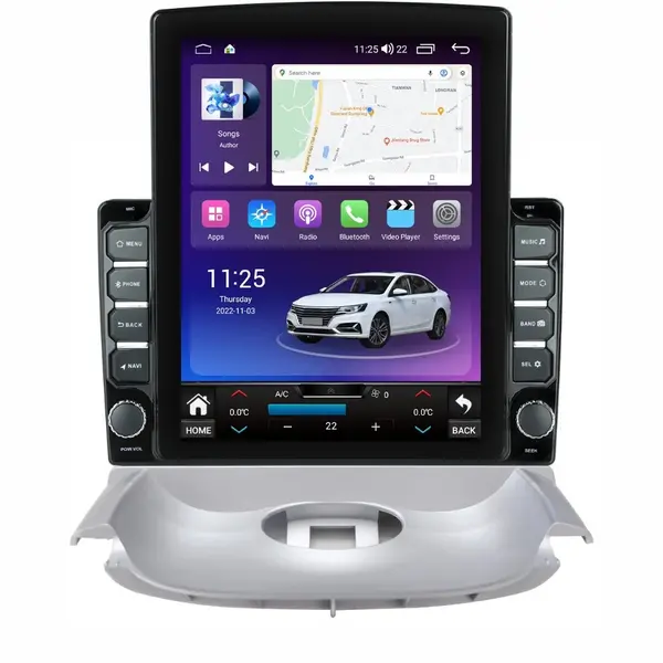Navigatie dedicata cu Android Peugeot 206 1998 - 2009, 8GB RAM, Radio GPS Dual Zone, Touchscreen IPS 9.7'' HD tip Tesla, Internet Wi-Fi si slot SIM 4G, Bluetooth, MirrorLink, USB