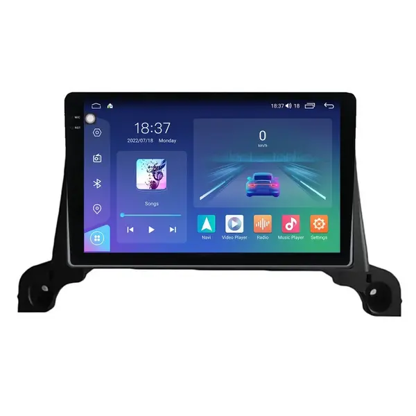 Navigatie dedicata cu Android Peugeot 3008 2016 - 2020, 4GB RAM, Radio GPS Dual Zone, Display 2K QLED 9.5" Touchscreen, Internet Wi-Fi si slot SIM 4G, Bluetooth, MirrorLink, USB
