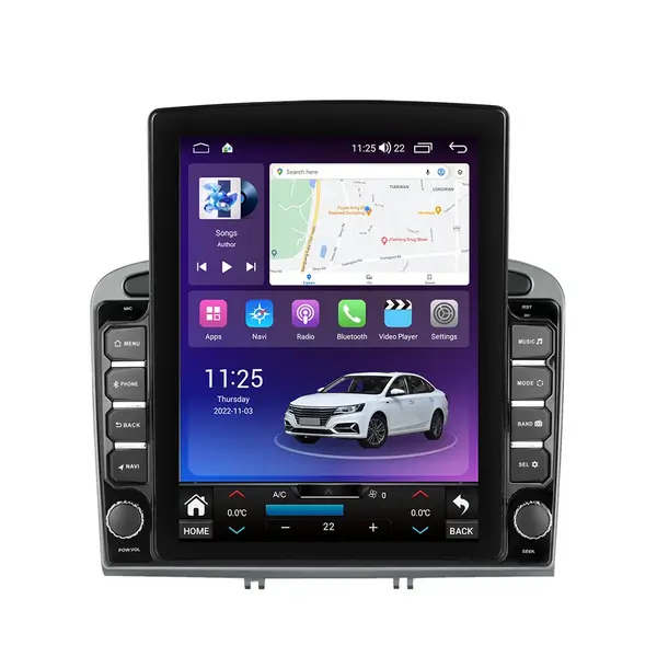 Navigatie dedicata cu Android Peugeot 308 I 2007 - 2013, 8GB RAM, Radio GPS Dual Zone, Touchscreen IPS 9.7" HD tip Tesla, Internet Wi-Fi si slot SIM 4G, Bluetooth, MirrorLink, USB