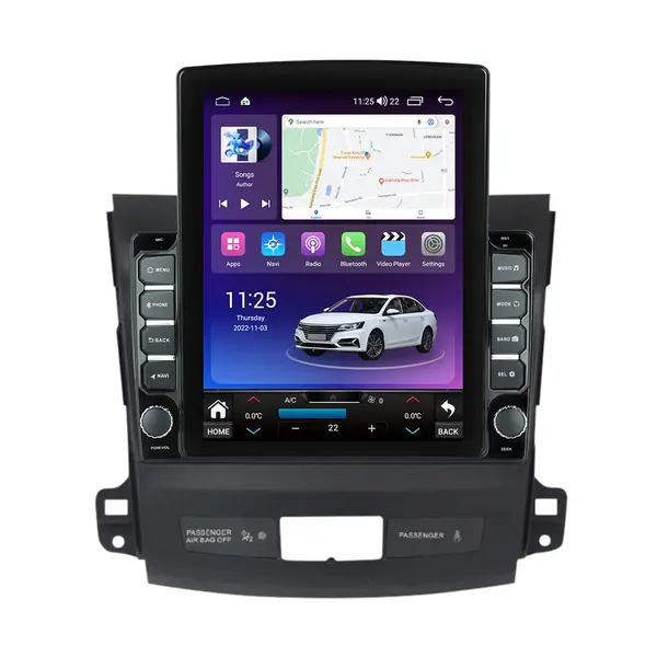 Navigatie dedicata cu Android Peugeot 4007 2007 - 2013, 4GB RAM, Radio GPS Dual Zone, Touchscreen IPS 9.7" HD tip Tesla, Internet Wi-Fi si slot SIM 4G, Bluetooth, MirrorLink, USB