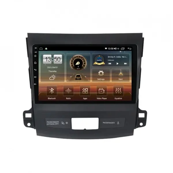 Navigatie dedicata cu Android Peugeot 4007 2007 - 2013, 8GB RAM, Radio GPS Dual Zone, Display HD QLED 9" Touchscreen, Internet Wi-Fi si slot SIM 4G, Bluetooth, MirrorLink, USB