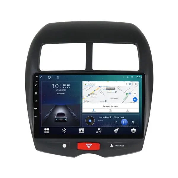 Navigatie dedicata cu Android Peugeot 4008 2012 - 2017, 2GB RAM, Radio GPS Dual Zone, Display HD QLED 10" Touchscreen, Internet Wi-Fi si slot SIM 4G, Bluetooth, MirrorLink, USB