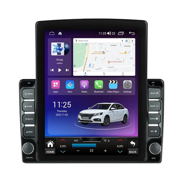Navigatie dedicata cu Android Peugeot 407 2004 - 2011, 4GB RAM, Radio GPS Dual Zone, Touchscreen IPS 9.7" HD tip Tesla, Internet Wi-Fi si slot SIM 4G, Bluetooth, MirrorLink, USB