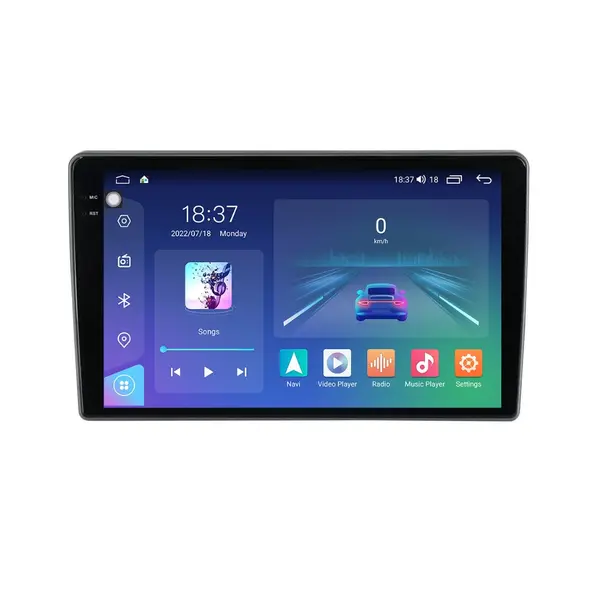 Navigatie dedicata cu Android Peugeot 407 2004 - 2011, 4GB RAM, Radio GPS Dual Zone, Display 2K QLED 9.5" Touchscreen, Internet Wi-Fi si slot SIM 4G, Bluetooth, MirrorLink, USB
