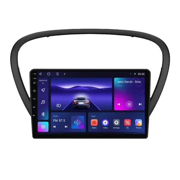 Navigatie dedicata cu Android Peugeot 607 2004 - 2011, 4GB RAM, Radio GPS Dual Zone, Display HD IPS 9" Touchscreen, Internet Wi-Fi, Bluetooth, MirrorLink, USB