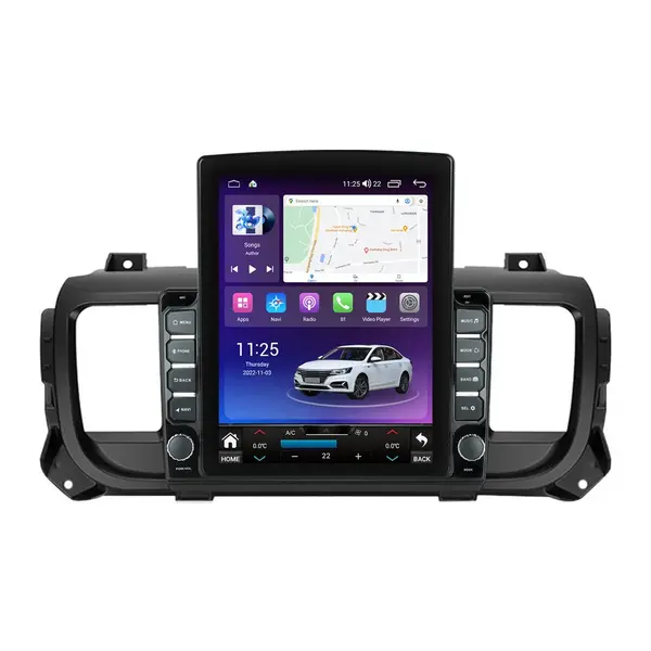 Navigatie dedicata cu Android Peugeot Expert dupa 2016, 8GB RAM, Radio GPS Dual Zone, Touchscreen IPS 9.7" HD tip Tesla, Internet Wi-Fi si slot SIM 4G, Bluetooth, MirrorLink, USB