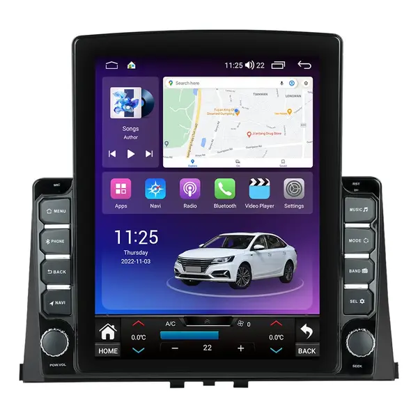 Navigatie dedicata cu Android Peugeot Partner dupa 2018, 8GB RAM, Radio GPS Dual Zone, Touchscreen IPS 9.7" HD tip Tesla, Internet Wi-Fi si slot SIM 4G, Bluetooth, MirrorLink, USB