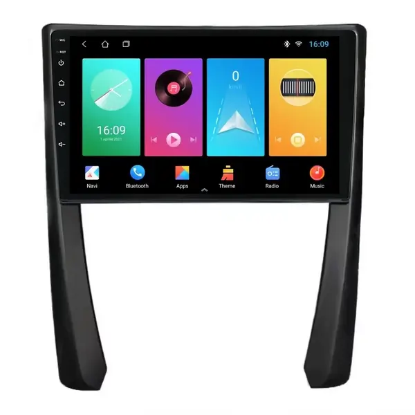 Navigatie dedicata cu Android Porsche 911 2009 - 2013, 1GB RAM, Radio GPS Dual Zone, Display HD IPS 9" Touchscreen, Internet Wi-Fi, Bluetooth, MirrorLink, USB
