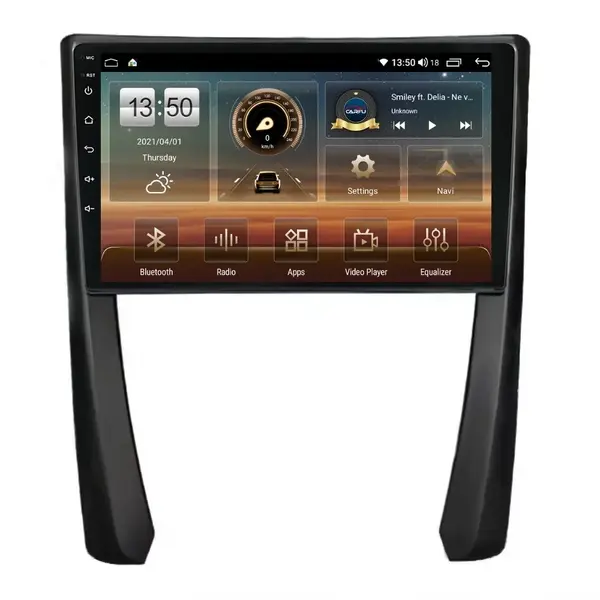 Navigatie dedicata cu Android Porsche 911 2009 - 2013, 6GB RAM, Radio GPS Dual Zone, Display HD QLED 9" Touchscreen, Internet Wi-Fi si slot SIM 4G, Bluetooth, MirrorLink, USB