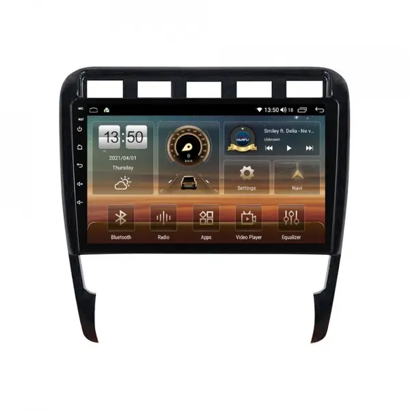 Navigatie dedicata cu Android Porsche Cayenne 2002 - 2010, 6GB RAM, Radio GPS Dual Zone, Display HD QLED 9" Touchscreen, Internet Wi-Fi si slot SIM 4G, Bluetooth, MirrorLink, USB