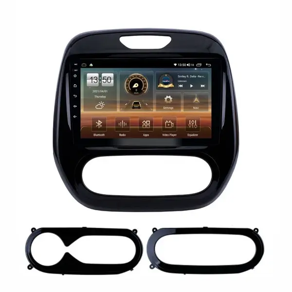 Navigatie dedicata cu Android Renault Captur I 2013 - 2020, 8GB RAM, Radio GPS Dual Zone, Display HD QLED 9" Touchscreen, Internet Wi-Fi si slot SIM 4G, Bluetooth, MirrorLink, USB