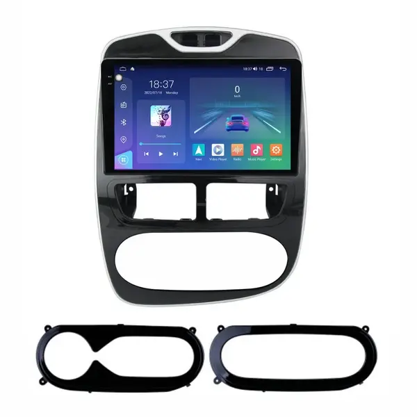 Navigatie dedicata cu Android Renault Clio IV 2012 - 2019, 4GB RAM, Radio GPS Dual Zone, Display 2K QLED 10.36" Touchscreen, Internet Wi-Fi si slot SIM 4G, Bluetooth, MirrorLink, USB