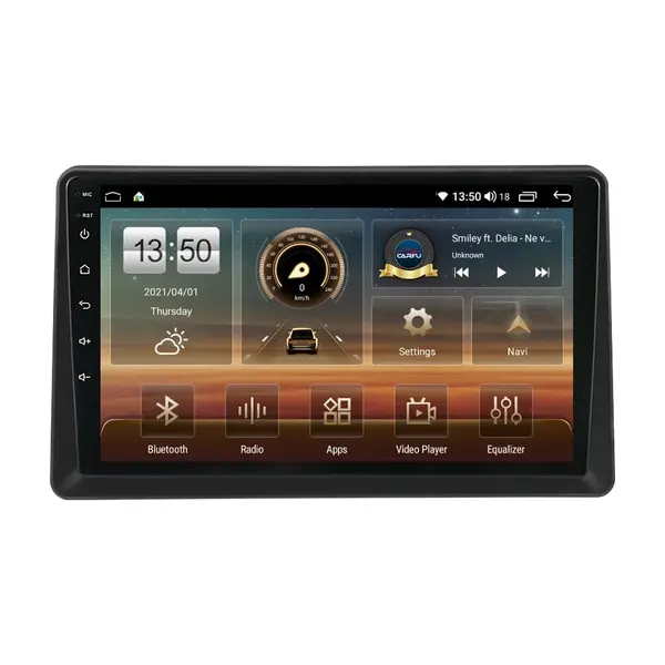 Navigatie dedicata cu Android Renault Express dupa 2021, 4GB RAM, Radio GPS Dual Zone, Display HD QLED 9" Touchscreen, Internet Wi-Fi si slot SIM 4G, Bluetooth, MirrorLink, USB