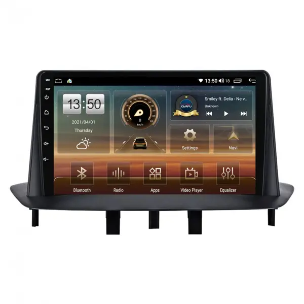 Navigatie dedicata cu Android Renault Fluence 2009 - 2016, 8GB RAM, Radio GPS Dual Zone, Display HD QLED 9" Touchscreen, Internet Wi-Fi si slot SIM 4G, Bluetooth, MirrorLink, USB