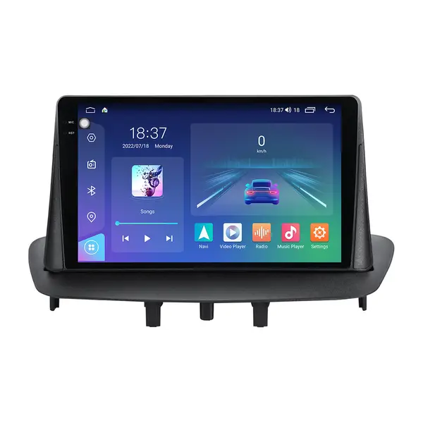 Navigatie dedicata cu Android Renault Fluence 2009 - 2016, 8GB RAM, Radio GPS Dual Zone, Display 2K QLED 9.5" Touchscreen, Internet Wi-Fi si slot SIM 4G, Bluetooth, MirrorLink, USB
