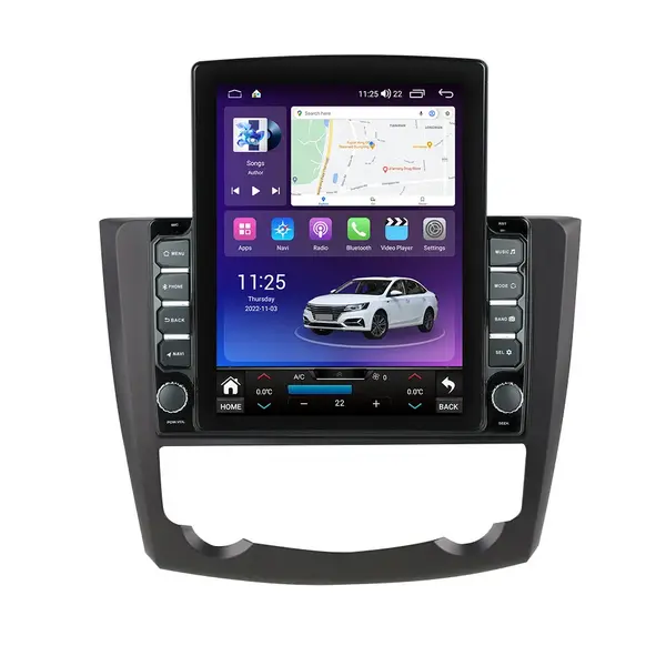 Navigatie dedicata cu Android Renault Kadjar 2015 - 2018, 8GB RAM, Radio GPS Dual Zone, Touchscreen IPS 9.7" HD tip Tesla, Internet Wi-Fi si slot SIM 4G, Bluetooth, MirrorLink, USB