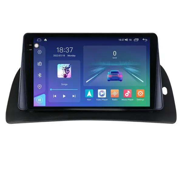 Navigatie dedicata cu Android Renault Kangoo II 2008 - 2021, 4GB RAM, Radio GPS Dual Zone, Display 2K QLED 9.5" Touchscreen, Internet Wi-Fi si slot SIM 4G, Bluetooth, MirrorLink, USB
