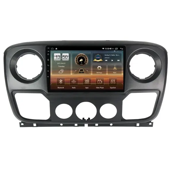 Navigatie dedicata cu Android Renault Master III 2010 - 2019, 4GB RAM, Radio GPS Dual Zone, Display HD QLED 10" Touchscreen, Internet Wi-Fi si slot SIM 4G, Bluetooth, MirrorLink, USB