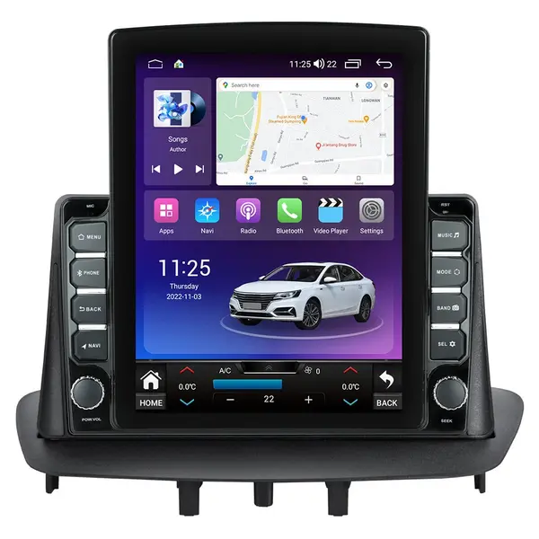 Navigatie dedicata cu Android Renault Megane III 2009 - 2016, 8GB RAM, Radio GPS Dual Zone, Touchscreen IPS 9.7" HD tip Tesla, Internet Wi-Fi si slot SIM 4G, Bluetooth, MirrorLink, USB