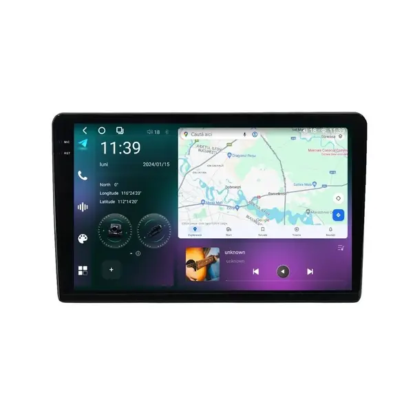 Navigatie dedicata cu Android Renault Trafic II 2001 - 2010, 12GB RAM, Radio GPS Dual Zone, Display 2K QLED 10.36" Touchscreen, Internet Wi-Fi si slot SIM 4G, Bluetooth, MirrorLink, USB