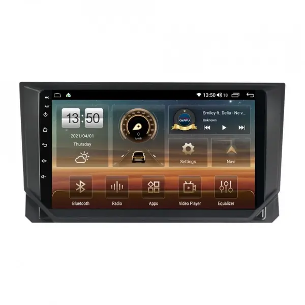 Navigatie dedicata cu Android Seat Arona 2017 - 2021, 8GB RAM, Radio GPS Dual Zone, Display HD QLED 9" Touchscreen, Internet Wi-Fi si slot SIM 4G, Bluetooth, MirrorLink, USB