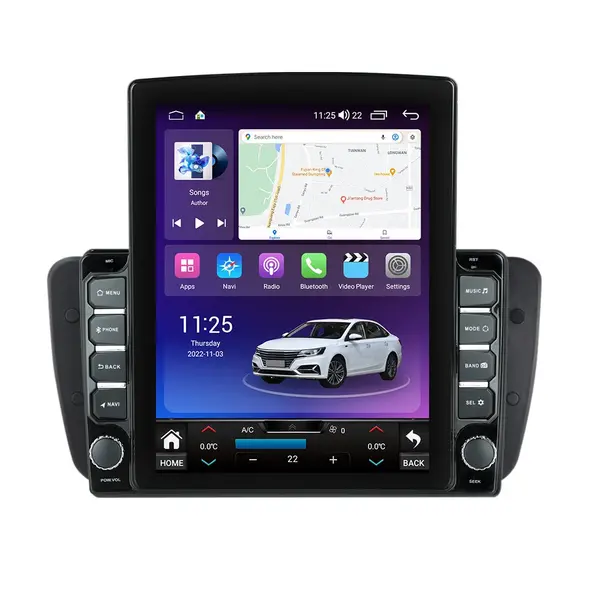 Navigatie dedicata cu Android Seat Ibiza IV 2008 - 2013, 4GB RAM, Radio GPS Dual Zone, Touchscreen IPS 9.7" HD tip Tesla, Internet Wi-Fi si slot SIM 4G, Bluetooth, MirrorLink, USB
