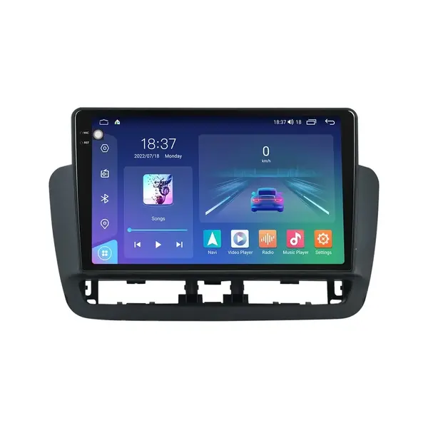 Navigatie dedicata cu Android Seat Ibiza IV 2014 - 2017, 4GB RAM, Radio GPS Dual Zone, Display 2K QLED 9.5" Touchscreen, Internet Wi-Fi si slot SIM 4G, Bluetooth, MirrorLink, USB