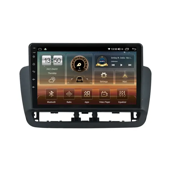 Navigatie dedicata cu Android Seat Ibiza IV 2014 - 2017, 4GB RAM, Radio GPS Dual Zone, Display HD QLED 9" Touchscreen, Internet Wi-Fi si slot SIM 4G, Bluetooth, MirrorLink, USB