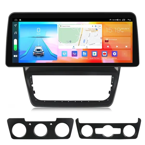 Navigatie dedicata cu Android Skoda Yeti 2009 - 2018, 8GB RAM, Radio GPS Dual Zone, Display QLED 12.3" Touchscreen, Internet Wi-Fi si slot SIM 4G, Bluetooth, MirrorLink, USB