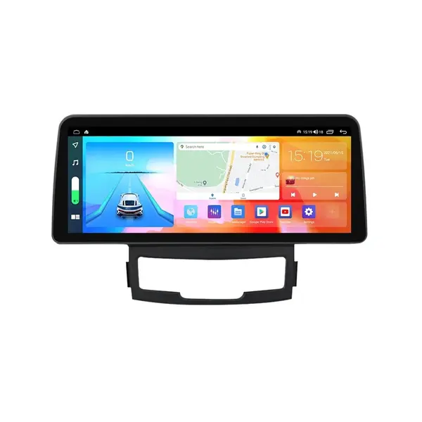 Navigatie dedicata cu Android Ssangyong Korando 2010 - 2013, 8GB RAM, Radio GPS Dual Zone, Display QLED 12.3" Touchscreen, Internet Wi-Fi si slot SIM 4G, Bluetooth, MirrorLink, USB