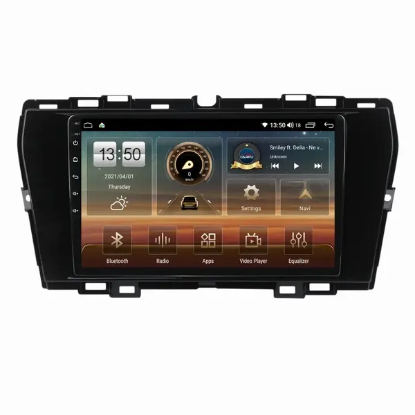 Navigatie dedicata cu Android Ssangyong Korando dupa 2019, 6GB RAM, Radio GPS Dual Zone, Display HD QLED 9" Touchscreen, Internet Wi-Fi si slot SIM 4G, Bluetooth, MirrorLink, USB