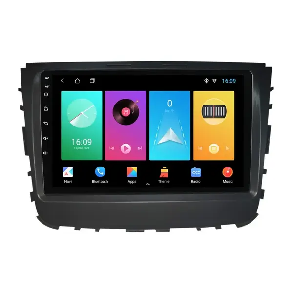 Navigatie dedicata cu Android Ssangyong Musso dupa 2018, 1GB RAM, Radio GPS Dual Zone, Display HD IPS 9" Touchscreen, Internet Wi-Fi, Bluetooth, MirrorLink, USB