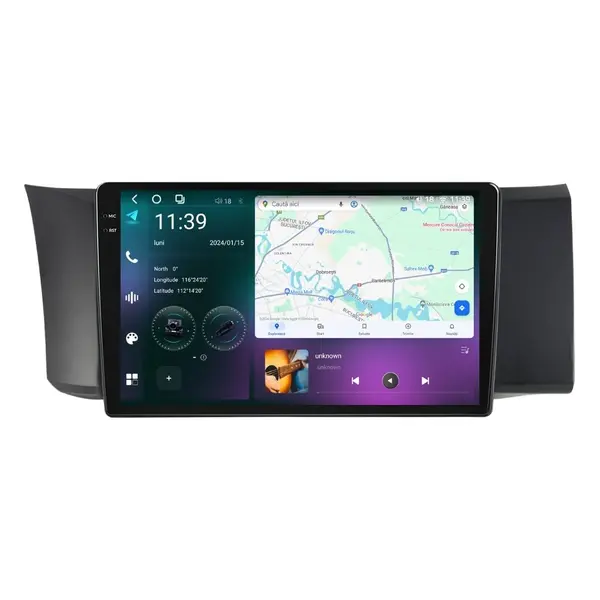 Navigatie dedicata cu Android Subaru BRZ 2012 - 2021, 12GB RAM, Radio GPS Dual Zone, Display 2K QLED 9.5" Touchscreen, Internet Wi-Fi si slot SIM 4G, Bluetooth, MirrorLink, USB