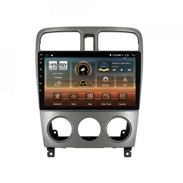 Navigatie dedicata cu Android Subaru Forester 2002 - 2008, 8GB RAM, Radio GPS Dual Zone, Display HD QLED 9" Touchscreen, Internet Wi-Fi si slot SIM 4G, Bluetooth, MirrorLink, USB