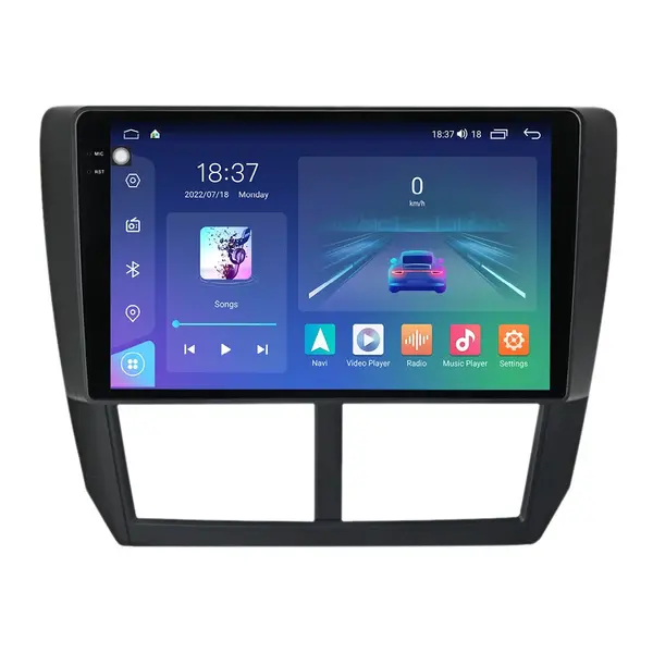 Navigatie dedicata cu Android Subaru Forester 2008 - 2013, 4GB RAM, Radio GPS Dual Zone, Display 2K QLED 9.5" Touchscreen, Internet Wi-Fi si slot SIM 4G, Bluetooth, MirrorLink, USB