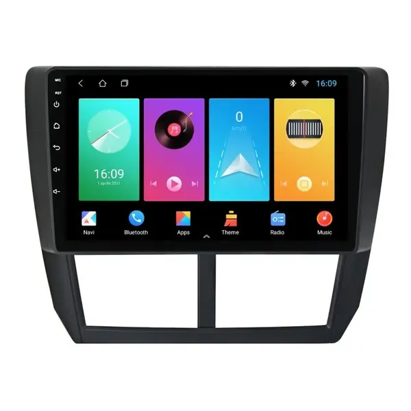 Navigatie dedicata cu Android Subaru Impreza / XV / WRX 2007 - 2014, 2GB RAM, Radio GPS Dual Zone, Display HD IPS 9" Touchscreen, Internet Wi-Fi, Bluetooth, MirrorLink, USB