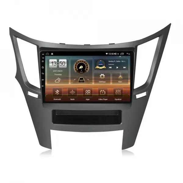 Navigatie dedicata cu Android Subaru Outback / Legacy 2009 - 2014, 8GB RAM, Radio GPS Dual Zone, Display HD QLED 9" Touchscreen, Internet Wi-Fi si slot SIM 4G, Bluetooth, MirrorLink, USB