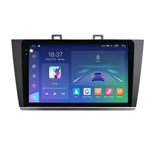 Navigatie dedicata cu Android Subaru Outback / Legacy 2014 - 2019, 8GB RAM, Radio GPS Dual Zone, Display 2K QLED 9.5" Touchscreen, Internet Wi-Fi si slot SIM 4G, Bluetooth, MirrorLink, USB