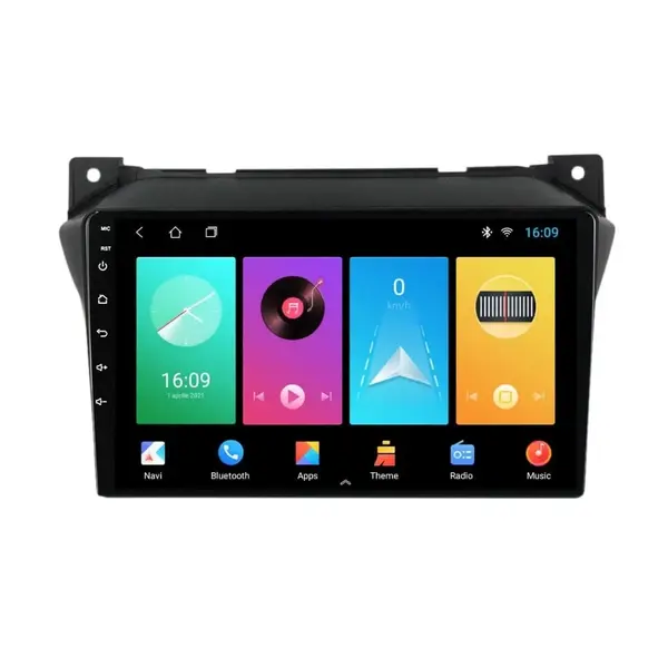 Navigatie dedicata cu Android Suzuki Alto VII 2009 - 2016, 1GB RAM, Radio GPS Dual Zone, Display HD IPS 9" Touchscreen, Internet Wi-Fi, Bluetooth, MirrorLink, USB
