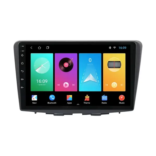Navigatie dedicata cu Android Suzuki Baleno dupa 2016, 1GB RAM, Radio GPS Dual Zone, Display HD IPS 9" Touchscreen, Internet Wi-Fi, Bluetooth, MirrorLink, USB