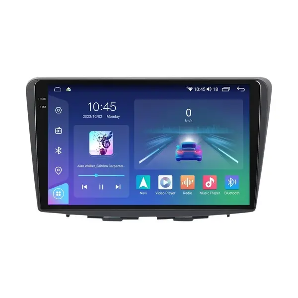 Navigatie dedicata cu Android Suzuki Baleno dupa 2016, 8GB RAM, Radio GPS Dual Zone, Display 2K QLED 9.5" Touchscreen, Internet Wi-Fi si slot SIM 4G, Bluetooth, MirrorLink, USB