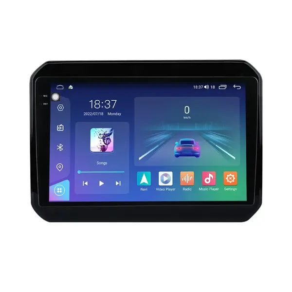 Navigatie dedicata cu Android Suzuki Ignis III dupa 2016, 4GB RAM, Radio GPS Dual Zone, Display 2K QLED 9.5" Touchscreen, Internet Wi-Fi si slot SIM 4G, Bluetooth, MirrorLink, USB