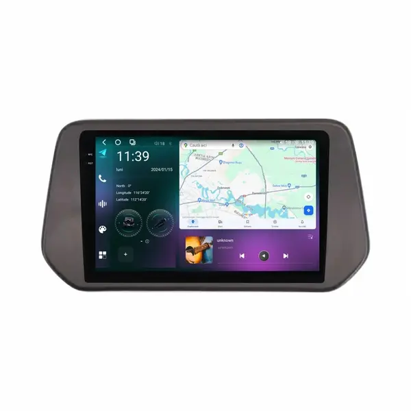 Navigatie dedicata cu Android Suzuki S-Cross dupa 2021, 12GB RAM, Radio GPS Dual Zone, Display 2K QLED 9.5" Touchscreen, Internet Wi-Fi si slot SIM 4G, Bluetooth, MirrorLink, USB