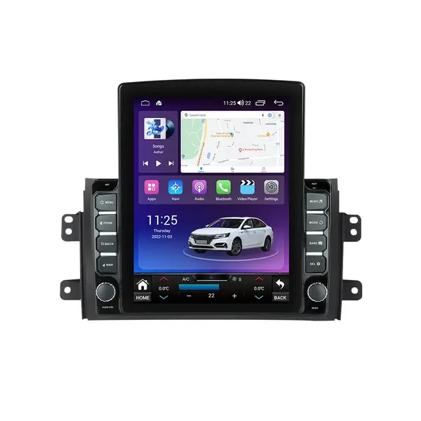 Navigatie dedicata cu Android Suzuki SX4 2006 - 2014, 8GB RAM, Radio GPS Dual Zone, Touchscreen IPS 9.7" HD tip Tesla, Internet Wi-Fi si slot SIM 4G, Bluetooth, MirrorLink, USB