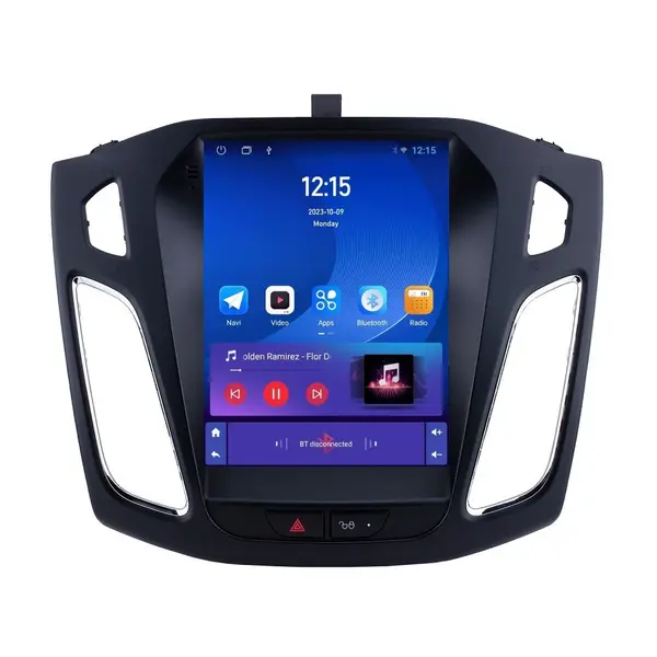 Navigatie dedicata cu Android tip tesla Ford Focus III 2011 - 2018, 1GB RAM, Radio GPS Dual Zone, Touchscreen IPS 9.7" HD, Internet Wi-Fi, Bluetooth, MirrorLink, USB