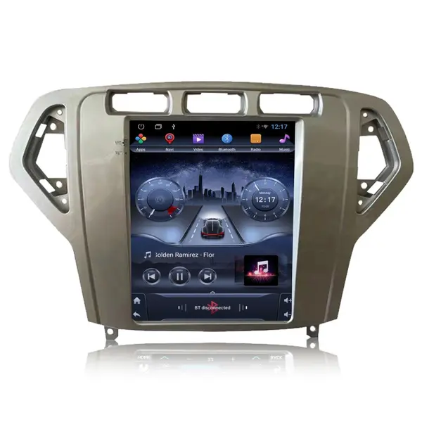 Navigatie dedicata cu Android tip tesla Ford Mondeo IV 2007 - 2011 clima automata, gri, 2GB RAM, Radio GPS Dual Zone, Touchscreen IPS 9.7" HD, Internet Wi-Fi, Bluetooth, MirrorLink, USB