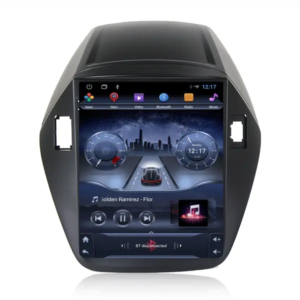 Navigatie dedicata cu Android tip tesla Hyundai ix35 2009 - 2015, 2GB RAM, Radio GPS Dual Zone, Touchscreen IPS 9.7" HD, Internet Wi-Fi, Bluetooth, MirrorLink, USB