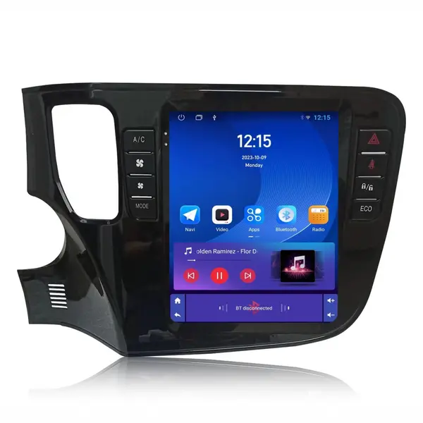 Navigatie dedicata cu Android tip tesla Mitsubishi Outlander III 2012 - 2019, 1GB RAM, Radio GPS Dual Zone, Touchscreen IPS 9.7" HD, Internet Wi-Fi, Bluetooth, MirrorLink, USB