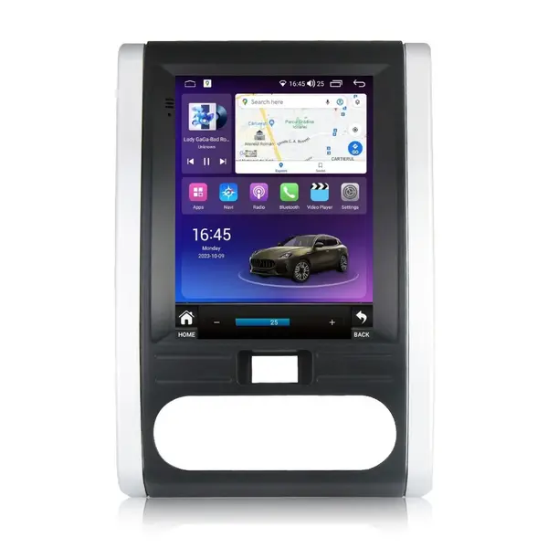 Navigatie dedicata cu Android tip tesla Nissan X-Trail T31 2007 - 2014, 8GB RAM, Radio GPS Dual Zone, Touchscreen IPS 9.7" HD, Internet Wi-Fi si slot SIM 4G, Bluetooth, MirrorLink, USB