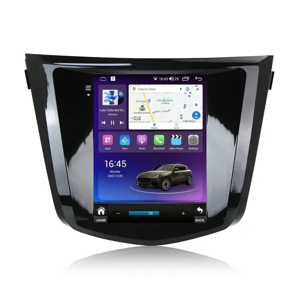 Navigatie dedicata cu Android tip tesla Nissan X-Trail T32 2014 - 2021, 8GB RAM, Radio GPS Dual Zone, Touchscreen IPS 9.7" HD, Internet Wi-Fi si slot SIM 4G, Bluetooth, MirrorLink, USB